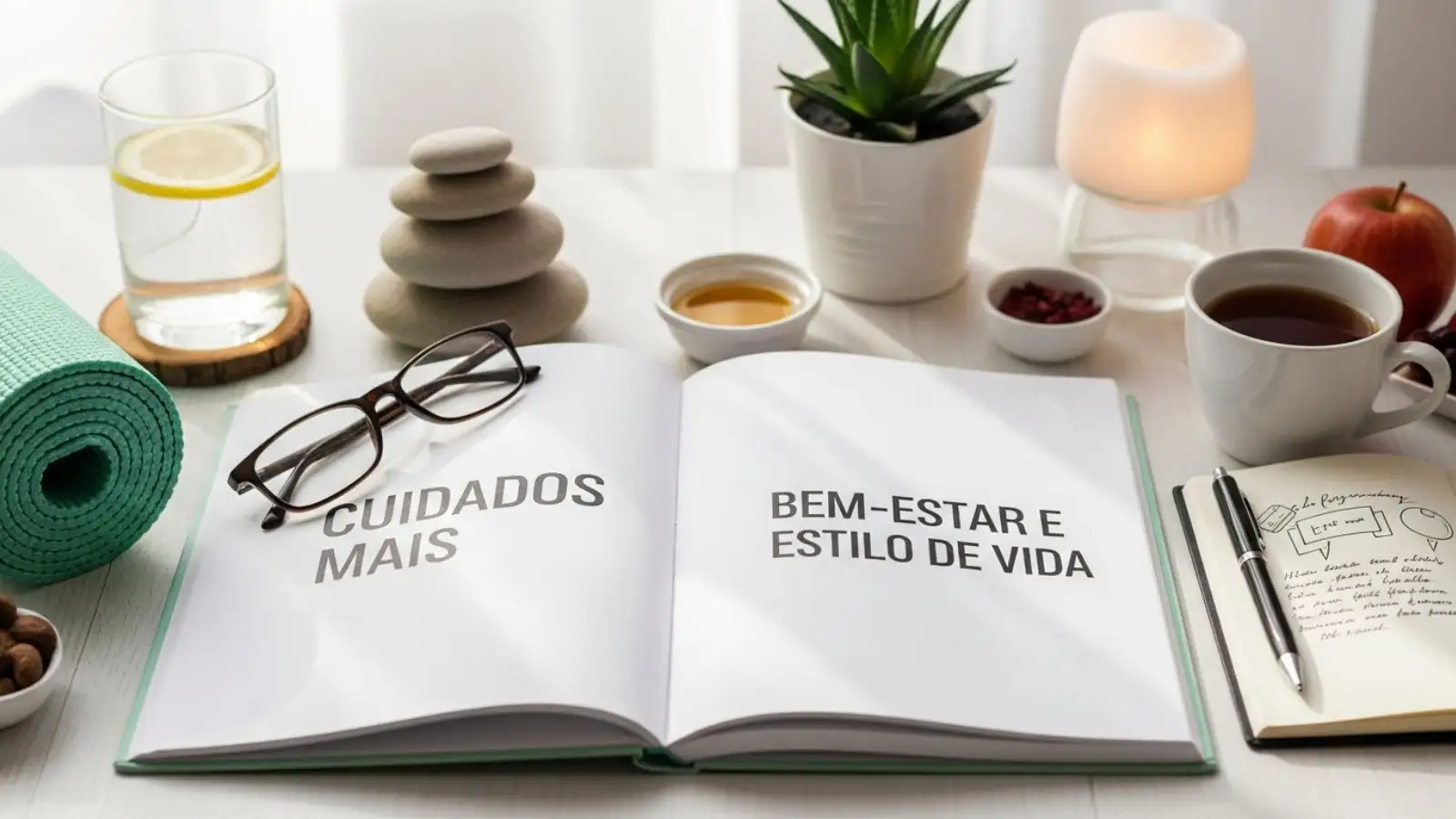 Rotina simples de bem-estar e autocuidado no dia a dia